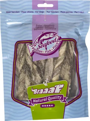 Productafbeelding van Braaaf Hundensnack, vissticks van zalm, 70 gram
