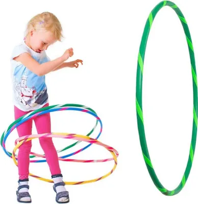Produktbild von Bunter Kinder Hula Hoop für kleine Profis, Ø60cm, Grün-Grün