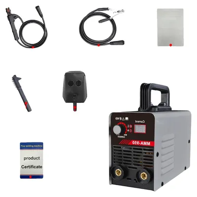 Image de Appareil de soudage à inverter, avec réglage de l'intensité, affichage numérique LED, de couleur argent