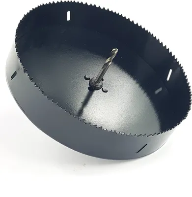 Produktbild von Lochsäge Ø210mm Bohrtiefe 40mm HSS-Bi-Metall Dosenbohrer Bohrkrone Lochkreissäge mit Sechskant Adapter BOHRFUX
