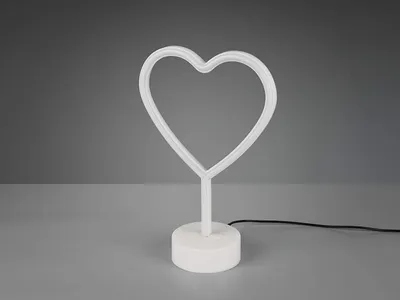 Image de Lampe de table LED HEART blanc