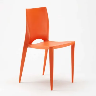 Produktbild von Esszimmerstuhl Esstischstuhl Bistrostuhl Bunt Design Color - Orange