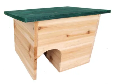 Produktbild von Igelhotel aus Holz ca. 34 cm x 28 cm x 25 cm - wetterfest