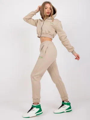 Zdjęcie produktu dla Komplet damski Rue Paris Rypin beżowy L/XL