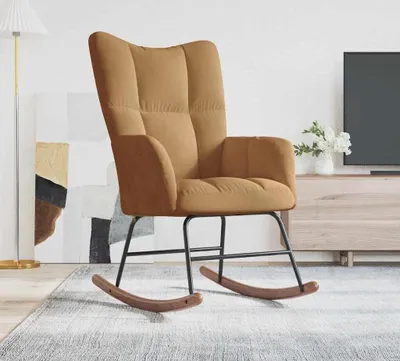 Produktbild von houpací křeslo vidaXL Brown Velvet