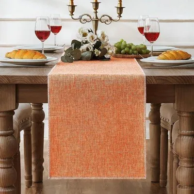 Immagine prodotto di Runner da tavola arancione 33x183 cm, decorativo