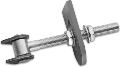 Produktbild von Torangel verstellbar M16 x 185 mm mit Anschweißlaschen Torbeschlag Stahl-Torband Stahltor-Scharnier von SOTECH