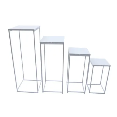 Obrázek produktu pro 4x Květinový stojan Váza stojan Prop Geometrický sloupek Svatební strana Dekorace 4-velikost kovu