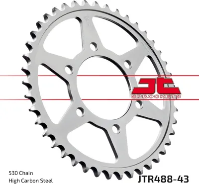 Obrázek produktu pro Ozubená kola JT 530 43Z vnitřní průměr 80 mm kruh šroubu 104 mm
