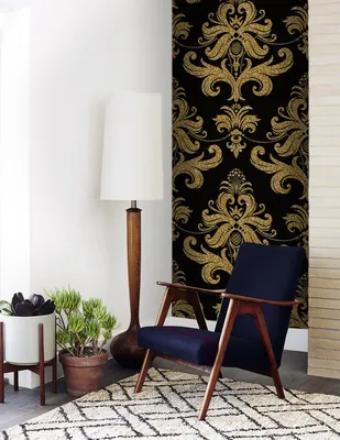 Produktbild von Coloray Fototapete 416x254 cm Vlies-Fototapete - Goldenes goldenes Blumen