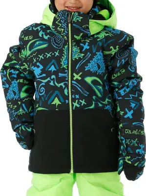 Produktbild von Quiksilver Little Mission Jungen Winter Skijacke schwarz und grün 92