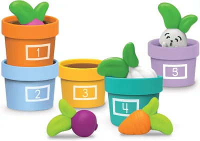 Productafbeelding van Learning Resources Groentetuin Verstoppertje - Vanaf 18 maanden - Educatief speelgoed voor peuters - Duurzaam speelgoed