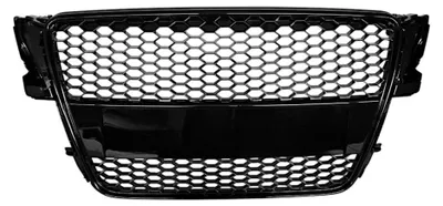Kühlergrill Waben Gitter SCHWARZ GLANZ für Audi A5 8T 2007-2011 + Cabrio 8F – Produktansicht