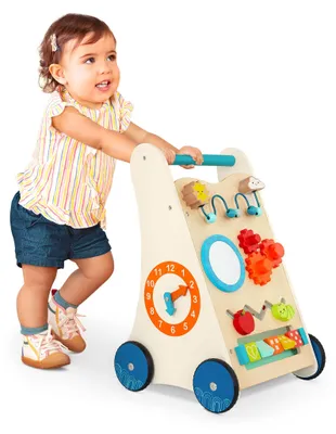 Produktbild von B. toys Little Learning Steps Lauflernwagen aus Holz, 7 Aktivitäten