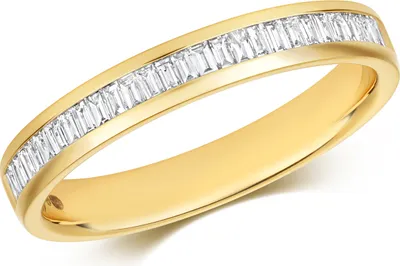 Produktbild von Funkelndes Feuer 18 Karat (750) Gold Halb Eternity Diamant Damenring Brillant-Schliff 0.25 Karat H - SI3-I1, 55 (17.5); TRS3480818KYRSO