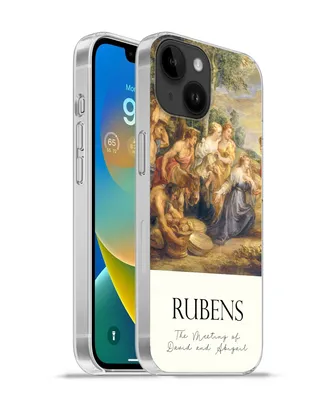 Produktbild von MuchoWow® Handyhülle Schutzhülle Hülle für Apple iPhone 14 - Softcase Rubens - Kunst - Die Begegnung von David und Abigail Silikon Softcase Handy Hülle - Mobiltelefonhülle