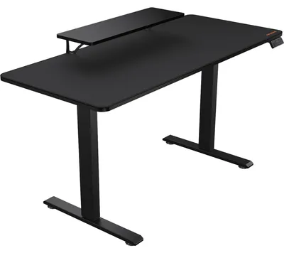 Produktbild von COUGAR Gaming Schreibtisch E-Star 140, Gerade, Rechteckige Form, Gaming, Schwarz, Schwarz, Schwarz