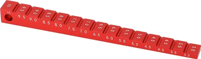 Image de Jauge de hauteur de châssis en alliage d'aluminium, 3-10 mm, accessoire pour voitures RC drift à l'échelle 1:10, rouge