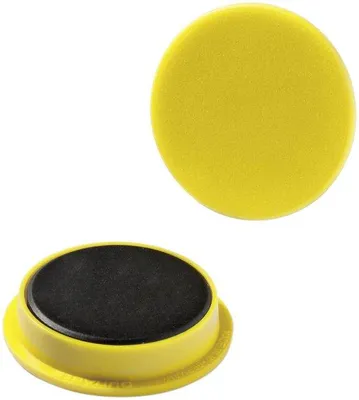 Produktbild von Dauerhafte Magnete, 37 mm, Gelb, 2 Stück, 1000 Stücke