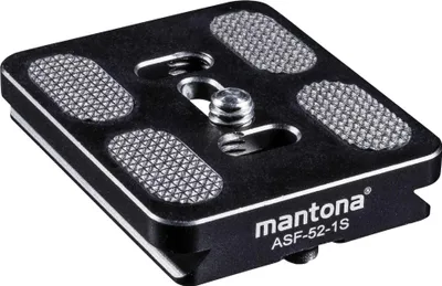 Immagine prodotto di Mantona ASF-52-1S piastra a sgancio rapido Arca-Swiss compatibile 52x44 mm Fortress