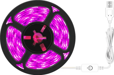 Zdjęcie produktu dla Lampa LED do roślin Oświetlenie roślin w pomieszczeniach Lampa do uprawy roślin, 2 m, fioletowa