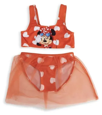 Produktbild von Minnie Mouse 2-teiliges Bikini-Set für Mädchen – Disney Kinderbikini für Strand,