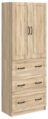 Zdjęcie produktu dla Zestaw szafek 2 pcs dąb Sonoma 66 x 34,5 x 87 cm