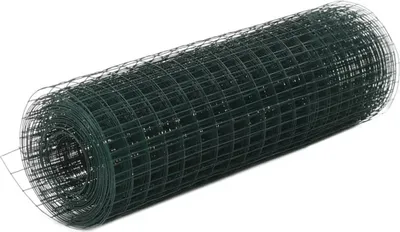 Produktbild von "WINTER SALE"Drahtzaun - elegantes Design - Sichtschutz/Windschutz fur Garten - Stahl mit PVC-Beschichtung 10x0,5 m Grün DE452720 - Metallzäune