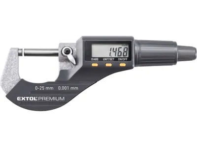 Obrázek produktu pro Digitální mikrometr Extol Premium (8825320) 0-25mm