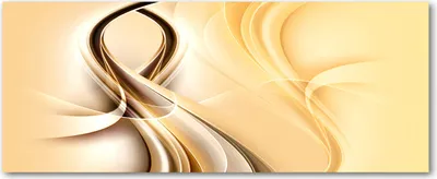 Produktbild von Tulup® Glas-Bild Wandbild aus Glas - 125x50 - Wandkunst - Wandbild hinter gehärtetem Sicherheitsglas - Dekorative Wand für Küche & Wohnzimmer  - Kunst: modern & klassisch - Abstrakte Wellen - Gelb