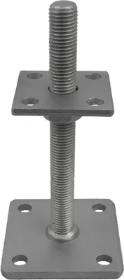 Produktbild von GeZu Impex® Pfostenträger Ulrich höhenverstellbar M20 x 200 mm, 70 x 70 mm Stützenfuß Pfostenschuh