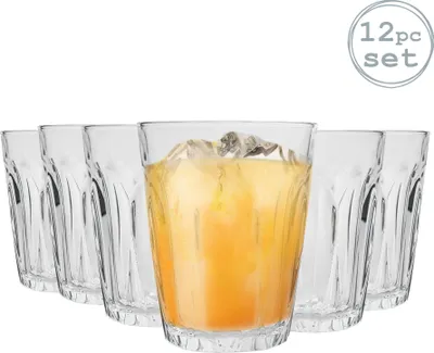 Produktbild von Duralex Provence Trinkgläser - 250 ml Trinkgläser für Wasser, Saft - Packung mit 12