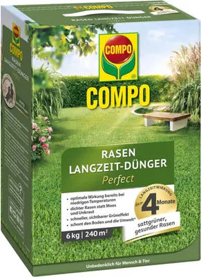 Produktbild von COMPO Rasen Langzeit-Dünger Perfect für 240 m² - 6 kg
