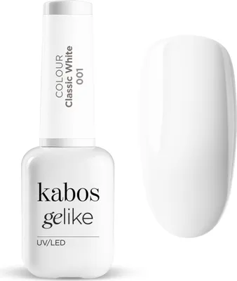 Produktbild von Kabos UV Nagellack Hybrid Gelike 001 Classic White 8ml