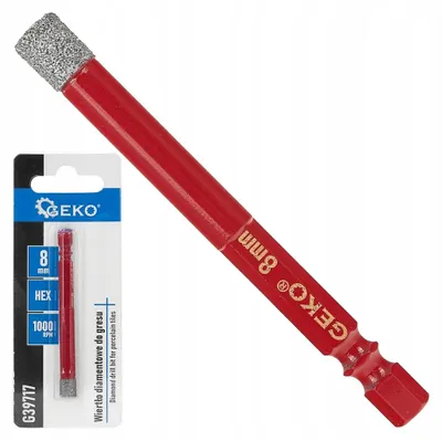Obrázok produktu pre Geko Diamantová vykružovacia korunka 8 mm HEX