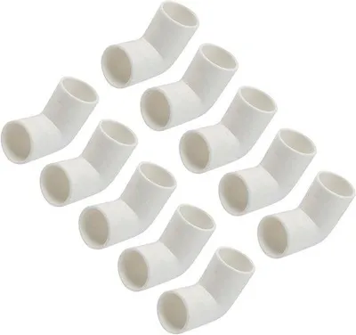 Image de Raccord pour tuyau en PVC, coude à 90°, 16 mm, blanc, pour irrigation