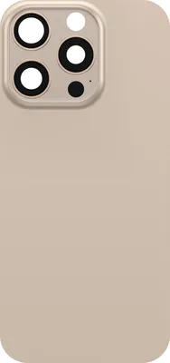Produktbild von Clappio, Ersatz Akkuabdeckung iPhone 16 Pro mit Kleber, Gold
