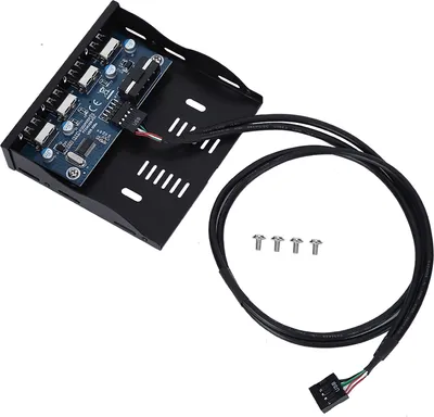 Obrázek produktu pro USB 2.0 disketový přední panel 3,5'' disketová přihrádka 9 pinů na 4 rozhraní USB 2.0 HUB