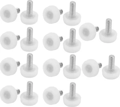 Produktbild von Möbelgleiter für Stühle, Tische und Schränke mit Schraubfüßen, M8 x 20 mm Gewinde, 20er-Packung