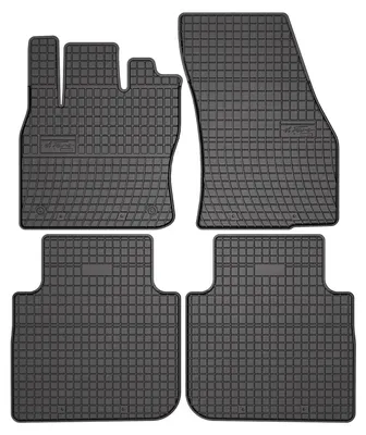Produktbild von Gummi-Fußmatten für Volkswagen Tiguan Allspace 2017-2024 (SUV) – 4-tlg, Schwarz, passgenau