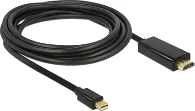 Obrázok produktu pre DeLOCK 83698, 1 m, Mini DisplayPort, HDMI, Samec, Samec, Zlato