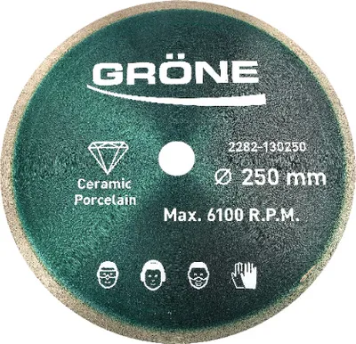 Produktbild von Gröne Diamanttrennscheibe 250 x 25,40 mm, Diamant-Trennscheibe Diamantscheibe, Diamant-Scheibe, Trennscheibe