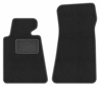 Immagine prodotto di Tappetini anteriori in moquette per BMW 7 E32 1986-1994 (versione lunga) – 2 pezzi, grigio grafite, su misura – Wielganizator LUX