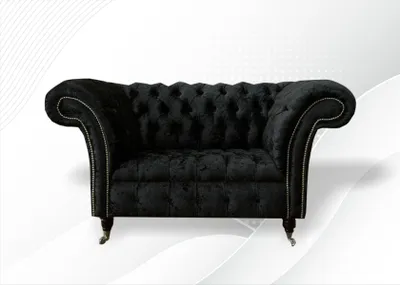 Obrázok produktu pre Kreslo Chesterfield, dizajn, čalúnená pohovka, sedačka, gauče, sedacie súpravy, textil, látka, relaxačné sedenie