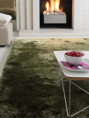 Produktbild von benuta Hochflor Teppich Whisper Grün 240x340 cm