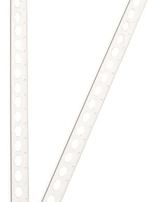 Produktbild von ProfileXXL PVC Eckwinkel, Eckprofil, Kantenschutz Trockenbau 2,5m Weiß 25 x 25mm Profile aus hart PVC, für Innenbau Trockenbau