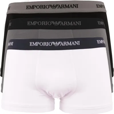 Produktbild von EMPORIO ARMANI 3er Pack Boxershorts mix weiss grau schwarz M