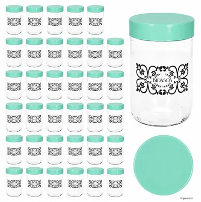 Produktbild von 36er Set Ida Aufbewahrungsglas 0,5L Vorratsgläser mint Müsli Nüsse