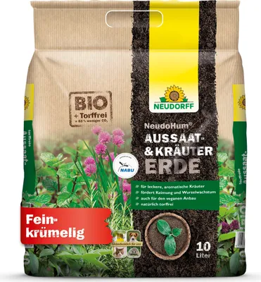 Produktbild von Neudorff NeudoHum Aussaat- und KräuterErde 10 Liter torffreieErde