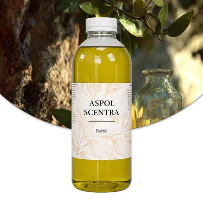 Produktbild von Aspol Scentra Bergamotte und Zeder UFIGREEN Duftöl für Kerzen und Diffusoren 1000 ml, KI-generiertes Bild